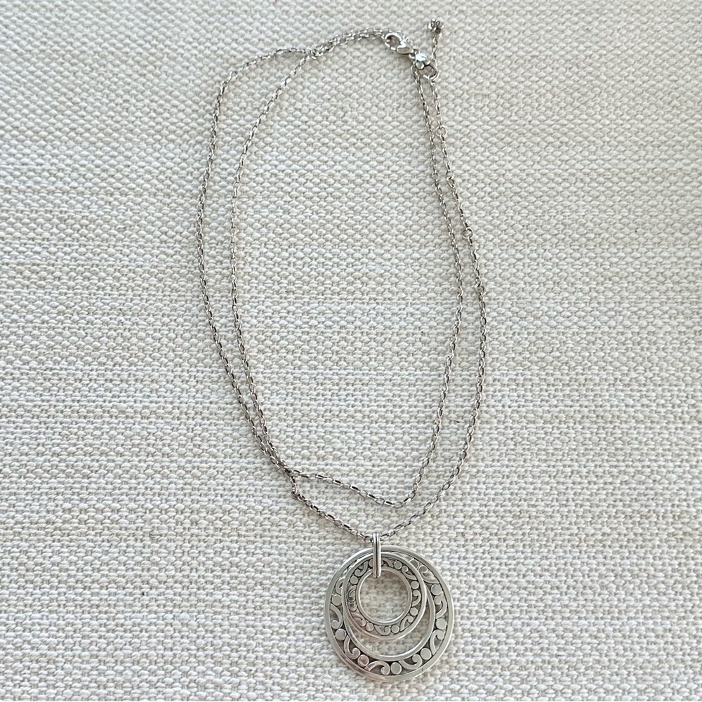 BRIGHTON Contempo Open Ring Convertible Long Necklace • JM3970 • Spin Rings - Picture 3 of 14